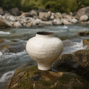 Textured Rounded Ceramic Vase
