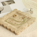 Travertine Scalloped Tray