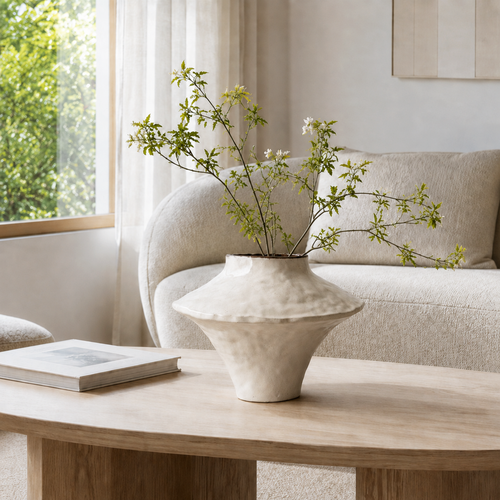 Flared Sculptural Ceramic Vase