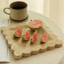 Travertine Scalloped Tray
