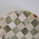 Handcrafted Marble Checkerboard Tray