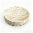 Round Travertine Catchall Tray