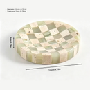 Handcrafted Marble Checkerboard Tray