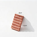 Ribbed Natural Stone Soap Dish