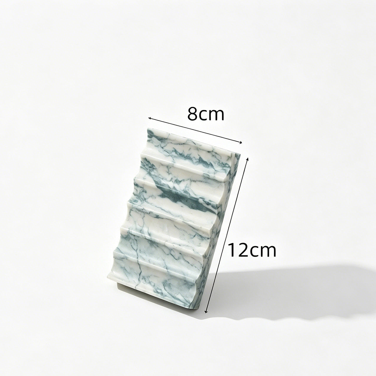 Ribbed Natural Stone Soap Dish