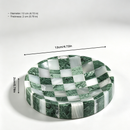 Handcrafted Marble Checkerboard Tray