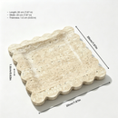 Travertine Scalloped Tray