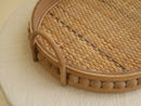 Oval Rattan Serving Tray