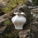 Jingdezhen Sculptural Ruffle Ceramic Vase
