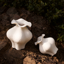 Jingdezhen Sculptural Ruffle Ceramic Vase
