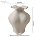 Jingdezhen Sculptural Ruffle Ceramic Vase