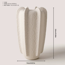 Sculptural Petal Ceramic Vase
