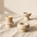 Sculptural Marble Candle Holder