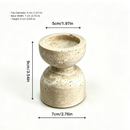 Sculptural Marble Candle Holder