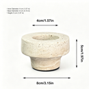 Sculptural Marble Candle Holder